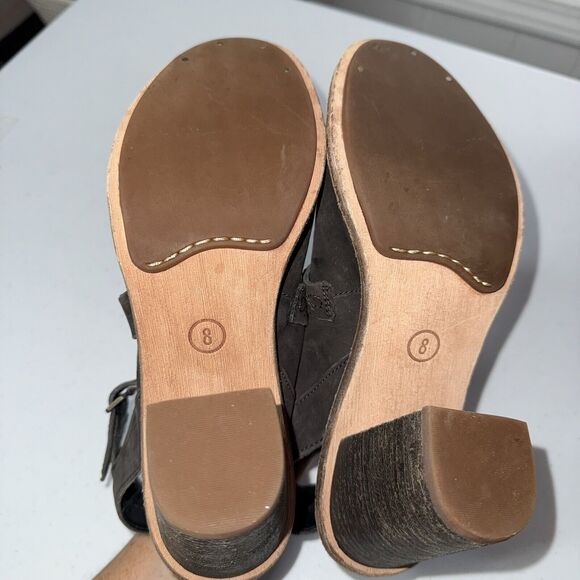 Timberland Women’s Marge Peep Toe Heel Gray Suede Size 8 - Picture 6 of 7